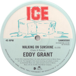 Eddy Grant Walking On Sunshine (Class A Remix) USED VINYL 12INCH SINGLE SIDED PROMO
