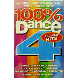 Various 100% Dance 4 Cassette USED