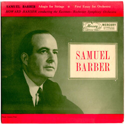 Samuel Barber / Howard Hanson / Eastman-Rochester Orchestra Adagio For Strings  / First Essay For Orchestra, Op. 12 USED VINYL 7INCH 45 RPM EP MONO