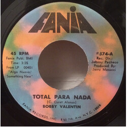 Bobby Valentin Total Para Nada / Por El Ojo USED VINYL 7INCH 45 RPM