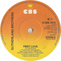 Sutherland Brothers First Love USED VINYL 7INCH 45 RPM