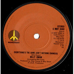 Billy Swan Everything's The Same (Ain't Nothing Changed) USED VINYL 7INCH 45 RPM SINGLE STEREO