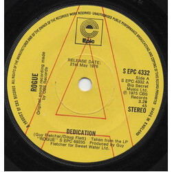 Rogue (4) Dedication USED VINYL 7INCH 45 RPM PROMO