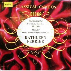Kathleen Ferrier / The Boyd Neel Orchestra O Rest In The Lord / Largo (Ombra Mai Fu) USED VINYL 7INCH 45 RPM