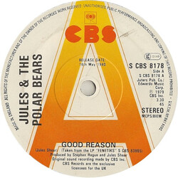 Jules And The Polar Bears Good Reason USED VINYL 7INCH SINGLE 45 RPM PROMO