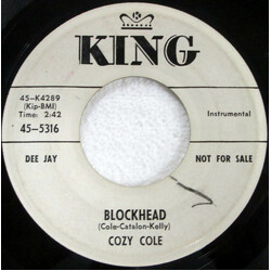 Cozy Cole Teen Age Ideas / Blockhead USED VINYL 7INCH 45 RPM SINGLE PROMO