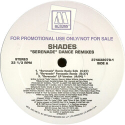 Shades (2) Serenade (Dance Remixes) USED VINYL 12INCH 33 S RPM PROMO