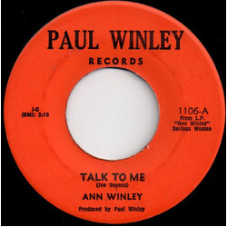 Ann Winley Talk To Me USED VINYL 7INCH 45 RPM