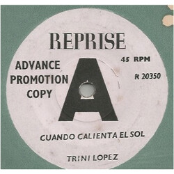 Trini Lopez Cuando Calienta El Sol USED VINYL 7INCH 45 RPM SINGLE PROMO