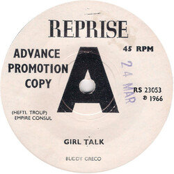 Buddy Greco Girl Talk USED VINYL 7INCH 45 RPM SINGLE PROMO