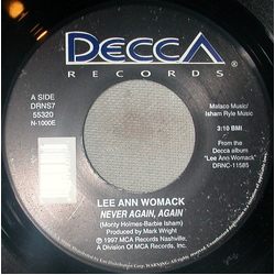 Lee Ann Womack Never Again, Again Vinyl 7" USED