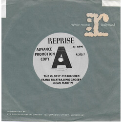 Frank Sinatra / Bing Crosby / Dean Martin The Oldest Established (Permanent Floating Crap Game In New York) USED VINYL 7INCH 45 RPM PROMO