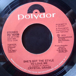 Crystal Grass She's Got The Style To Love Me USED VINYL 7INCH 45 RPM STYRENE