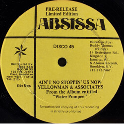Yellowman / Associates (3) Ain't No Stoppin' Us Now USED VINYL 12INCH 45 RPM LIMITED EDITION PROMO