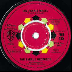 Everly Brothers The Ferris Wheel USED VINYL 7INCH 45 RPM SINGLE