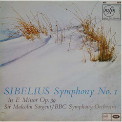 Jean Sibelius / Sir Malcolm Sargent / BBC Symphony Orchestra Symphony No. 1 In E Minor Op. 39 Vinyl LP USED