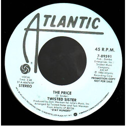 Twisted Sister The Price USED VINYL 7INCH 45 RPM SINGLE PROMO