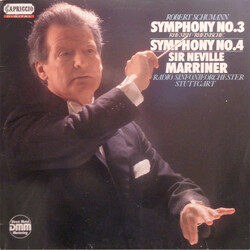 Robert Schumann / Sir Neville Marriner / Radio-Sinfonieorchester Stuttgart Symphony No.3 'Rhenish' / Symphony No.4 Vinyl LP USED