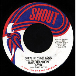 Erma Franklin Open Up Your Soul USED VINYL 7INCH 45 RPM