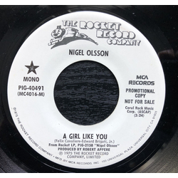 Nigel Olsson A Girl Like You Vinyl 7" USED