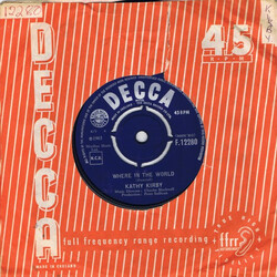 Kathy Kirby Where In The World USED VINYL 7INCH 45 RPM SINGLE