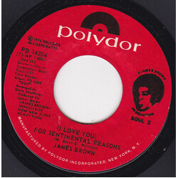 James Brown (I Love You) For Sentimental Reasons USED VINYL 7INCH 45 RPM SINGLE
