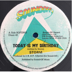 Storm (43) Today Is My Birthday USED VINYL 12INCH 45 RPM