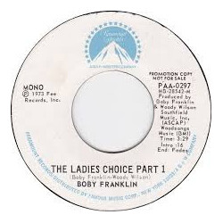 Boby Franklin The Ladies Choice USED VINYL 7INCH 45 RPM PROMO MONO