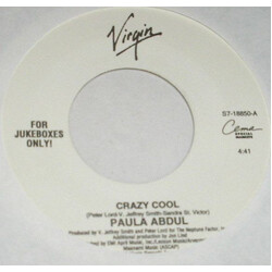 Paula Abdul Crazy Cool USED VINYL 7INCH 45 RPM SINGLE JUKEBOX