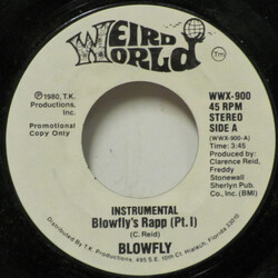 Blowfly Blowfly's Rapp USED VINYL 7INCH 45 RPM PROMO STYRENE