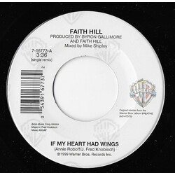 Faith Hill If My Heart Had Wings USED VINYL 7INCH 45 RPM SINGLE