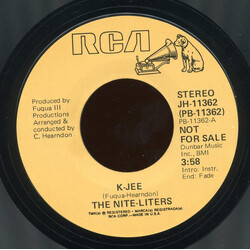 The Nite-Liters K-Jee USED VINYL 7INCH 45 RPM PROMO REISSUE STYRENE STEREO MONO