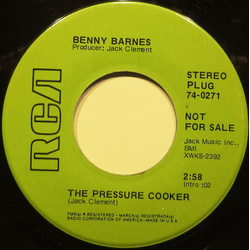 Benny Barnes The Pressure Cooker Vinyl 7" USED