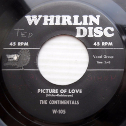 The Continentals Picture Of Love / Soft And Sweet Vinyl 7" USED