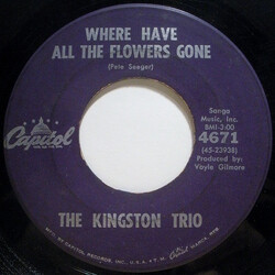 Kingston Trio Where Have All The Flowers Gone USED VINYL 7INCH 45 RPM SINGLE
