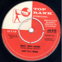 Gary U.S. Bonds Twist, Twist Senora USED VINYL 7INCH 45 RPM