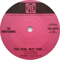 The Honeycombs This Year, Next Year... USED VINYL 7INCH 45 RPM SINGLE
