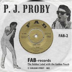 P.J. Proby I Need Love / You Got Me Cryin' USED VINYL 7INCH 45 RPM SINGLE