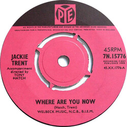 Jackie Trent Where Are You Now USED VINYL 7INCH 45 RPM SINGLE