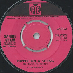 Sandie Shaw Puppet On A String USED VINYL 7INCH 45 RPM SINGLE