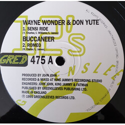 Wayne Wonder / Don Yute / Buccaneer Sensi Ride / Romeo USED VINYL 12INCH 45 RPM