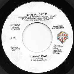 Crystal Gayle Turning Away USED VINYL 7INCH 45 RPM PROMO STYRENE STEREO