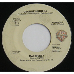 George Highfill Mad Money USED VINYL 7INCH SINGLE 45 RPM PROMO