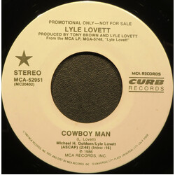 Lyle Lovett Cowboy Man USED VINYL 7INCH 45 RPM PROMO STEREO