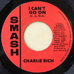 Charlie Rich I Can't Go On / Dance Of Love USED VINYL 7INCH 45 RPM
