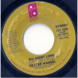 Dexter Wansel All Night Long USED VINYL 7INCH 45 RPM STYRENE STEREO