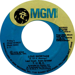 T.U.M.E. Love Shortage Vinyl 7" USED