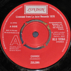Zulema Change / Hanging On To A Memory USED VINYL 7INCH PROMO