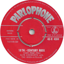 Alyn Ainsworth / The Rock-A-Fellas (4) 18th. - Century Rock USED VINYL 7INCH 45 RPM SINGLE