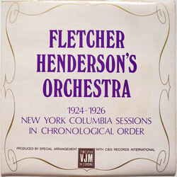 Fletcher Henderson And His Orchestra 1924-1926 New York Columbia Sessions In Chronological Order Vinyl LP USED